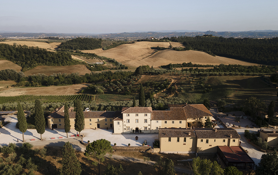Villa Petriolo, in Toscana, vincitrice della menzione speciale all’Hotel Sustainability Award 2023.