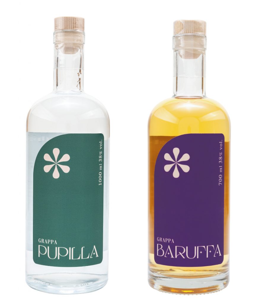 Pupilla e Baruffa proposte da Mavolo e prodotte dalla Distilleria veneta Zamperoni